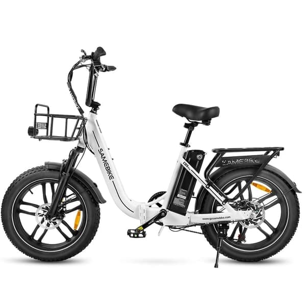 Taittuva sähköpyörä SAMEBIKE C05 Pro, läpiajettava, 36V 500W moottori, paksut renkaat