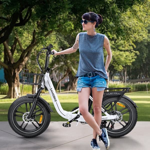 Taittuva sähköpyörä SAMEBIKE C05 Pro, läpiajettava, 36V 500W moottori, paksut renkaat