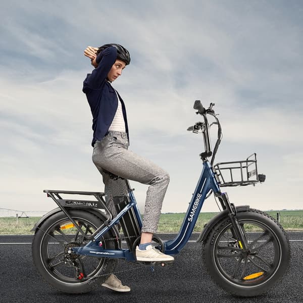 Taittuva sähköpyörä SAMEBIKE C05 Pro, läpiajettava, 36V 500W moottori, paksut renkaat