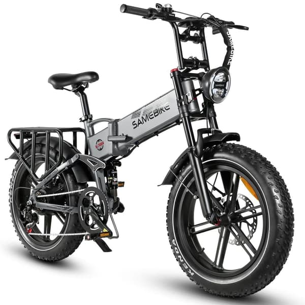 Taittuva sähköpyörä maastoon SAMEBIKE RS-A02, moottori 1200 W, täysjousitus