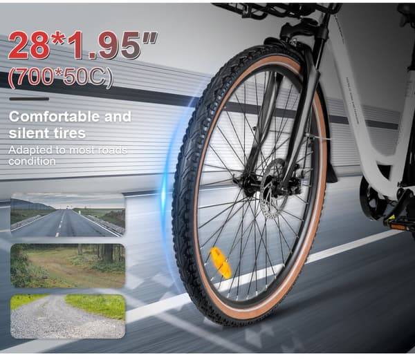 Kaupunkipyörä vapaa-aikaan SAMEBIKE RS-A07, 500W 36V 13Ah