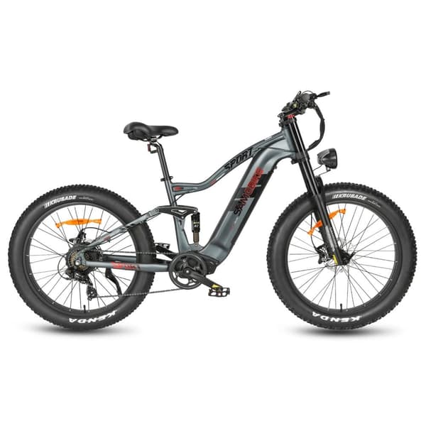 Sähköpyörä maastoon SAMEBIKE RSA08-II, moottori 1000 W, maks. 45 km/h