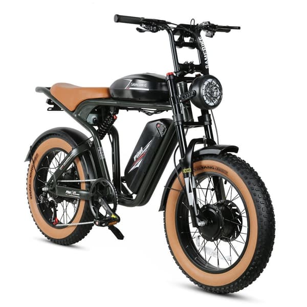 Sähköpyörä SAMEBIKE M20-III, moottori 2000 W, 48 V 36 Ah kaksoisakku