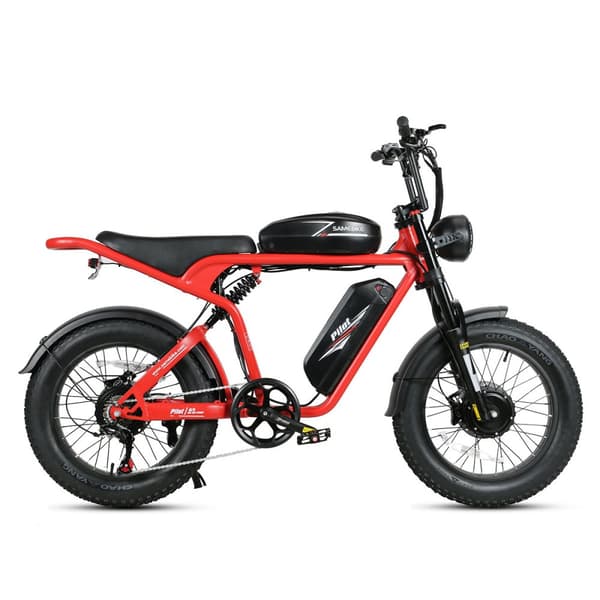 Sähköpyörä SAMEBIKE M20-III, moottori 2000 W, 48 V 36 Ah kaksoisakku