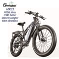 Miniatyrbild 1 av 11: Shengmilo MX05 1000W motor 48V 17.5AH batteri 26*3.0 tum breda däck hydrauliska skivbromsar 90km 42km/h vuxen elcykel