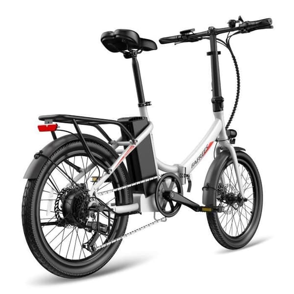 Elcykel FAFREES F20 Light - Motor 250W Batteri 36V16.75Ah Assisterad Räckvidd 130KM Mekanisk Skivbroms - Vit