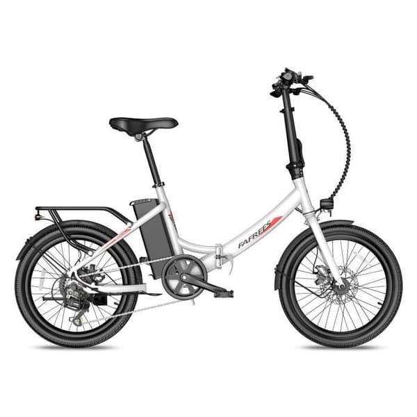 Elcykel FAFREES F20 Light - Motor 250W Batteri 36V16.75Ah Assisterad Räckvidd 130KM Mekanisk Skivbroms - Vit
