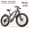 Miniatyrbild 1 av 11: Shengmilo MX05 Elcykel – 1000W Motor, 90km Räckvidd, 26x3.0” Breda Däck, Hydrauliska Bromsar