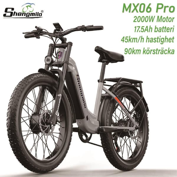 Shengmilo MX06pro – Elcykel med Avtagbart Batteri & 2000W Motor för Hög Hastighet