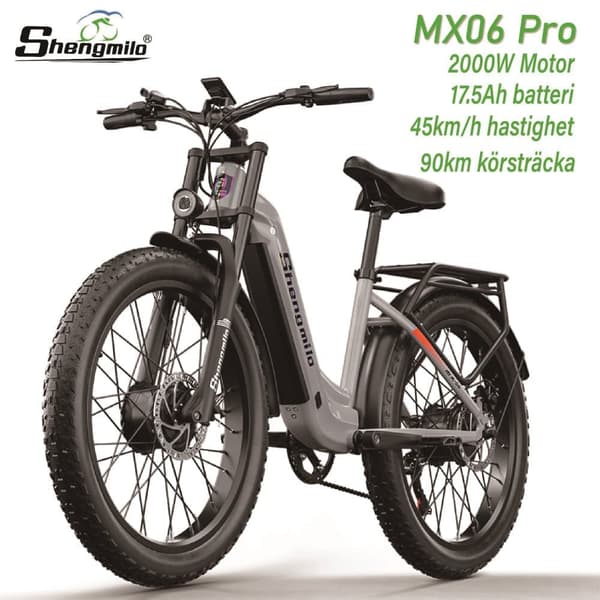 hengmilo MX06pro Elcykel – Avtagbart 48V Samsung Batteri, 2000W Motor, 50km/h