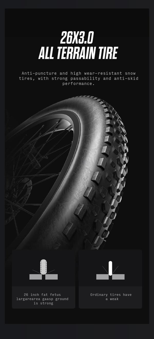 Shengmilo MX06 500W motor 17.5AH elcykel för vuxna, 42 km/h, 75 km räckvidd, 26*3.0 breda däck, Samsung-batteri, aluminiumram