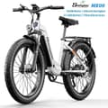 Miniatyrbild 1 av 11: Shengmilo MX06 500W motor 17.5AH elcykel för vuxna, 42 km/h, 75 km räckvidd, 26*3.0 breda däck, Samsung-batteri, aluminiumram