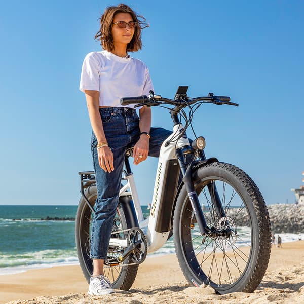 Shengmilo MX06 500W motor 17.5AH elcykel för vuxna, 75 km räckvidd, 42 km/h, 26*3.0 breda däck, Samsung-batteri, aluminiumram