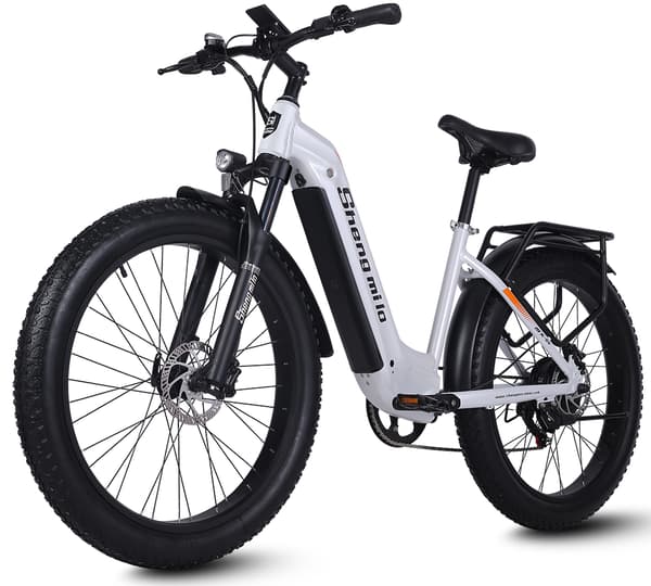 Shengmilo MX06 500W motor 17.5AH elcykel för vuxna, 75 km räckvidd, 42 km/h, 26*3.0 breda däck, Samsung-batteri, aluminiumram