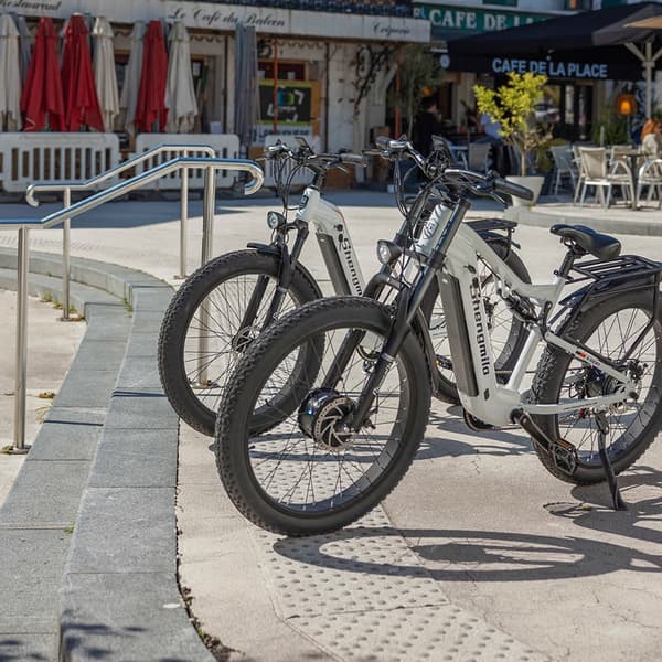 Shengmilo S600 1000W*2 motorer, 48V 17.5AH batteri, 45 km/h, 75 km räckvidd, 26*3.0 breda däck, dubbla motorer, elcykel för vuxna