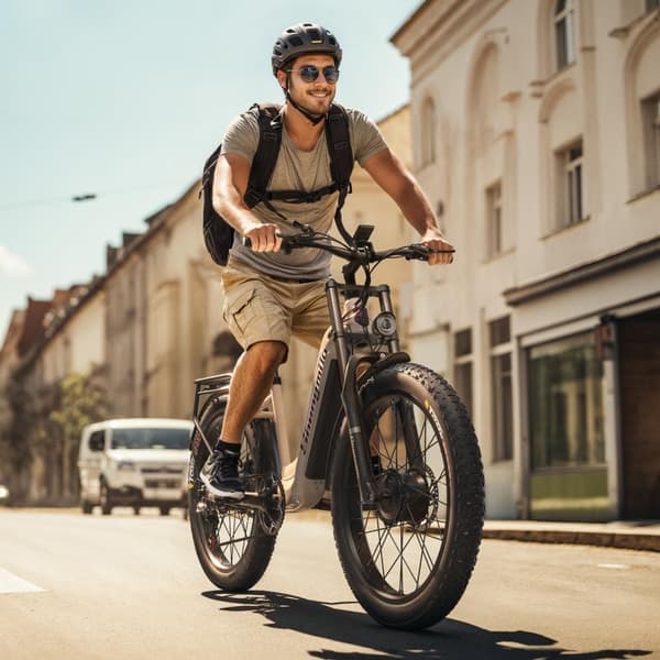 Shengmilo S700 17.5AH & 1000W*2 elcykel för vuxna, 45 km/h, 75 km räckvidd, 26*3.0 breda däck, dubbla motorer, Samsung-batteri