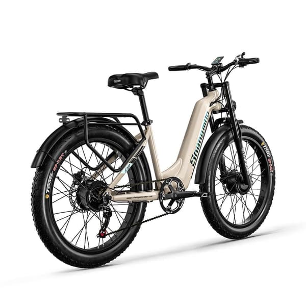 Shengmilo S700 17.5AH & 1000W*2 elcykel för vuxna, 45 km/h, 75 km räckvidd, 26*3.0 breda däck, dubbla motorer, Samsung-batteri