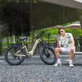 Miniatyrbild 7 av 11: Shengmilo S700 1000W*2 motor 48V 17.5AH batteri vuxen elcykel, hastighet 45 km/h, uthållighet 75 km, 26*3.0 breda däck, dubbelmotor, Samsung batteri