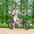 Miniatyrbild 8 av 11: Shengmilo S700 1000W*2 motor 48V 17.5AH batteri vuxen elcykel, hastighet 45 km/h, uthållighet 75 km, 26*3.0 breda däck, dubbelmotor, Samsung batteri