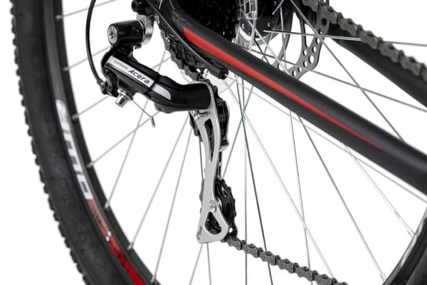 Mountainbike hardtail 29'' Xceed sort aluminiumsstel 24 gear M824M