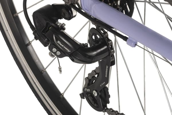 DaCapo trekkingcykel dame aluminiumsstel 28'' Metropolis blå eller hvid M400T