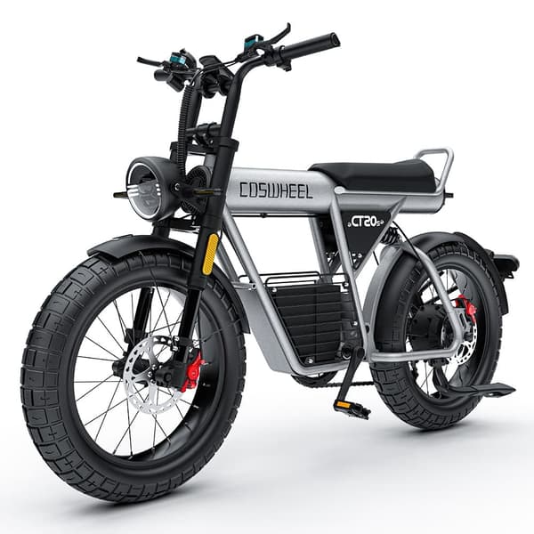 Sähköpyörä COSWHEEL CT20S 1500W 65 km/h 60V 27.5Ah 20 x 5.0 tuuman renkaat täysjousitus