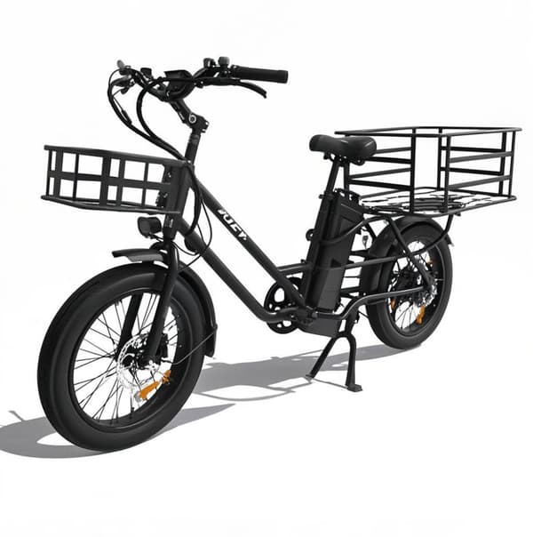 Lamtier K750 20'' sähköpyörä kuorma-autoille, 750 W moottori, 20,8 Ah akku, toimintasäde sähköllä jopa 75–85 km, huippunopeus jopa 45 km, 7-vaihteinen