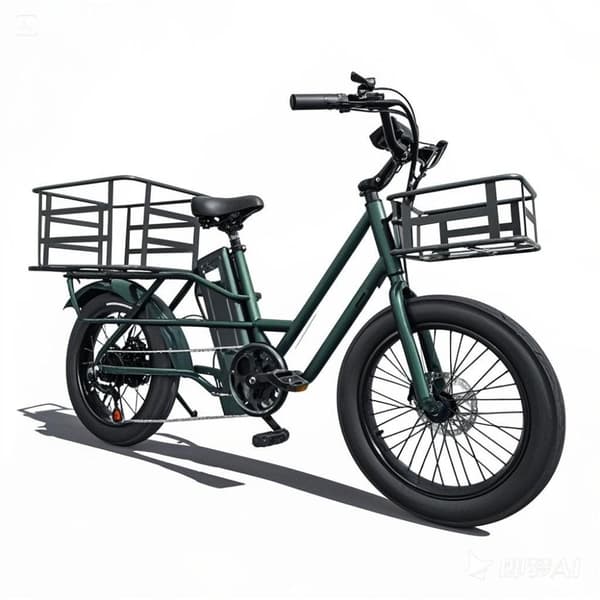 Lamtier K750 20'' sähköpyörä kuorma-autoille, 750 W moottori, 20,8 Ah akku, toimintasäde sähköllä jopa 75–85 km, huippunopeus jopa 45 km, 7-vaihteinen
