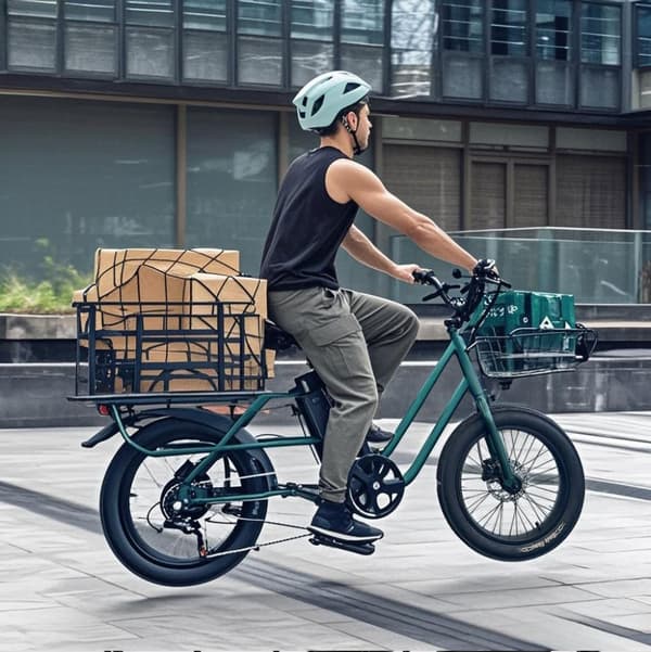 Lamtier K750 20'' sähköpyörä kuorma-autoille, 750 W moottori, 20,8 Ah akku, toimintasäde sähköllä jopa 75–85 km, huippunopeus jopa 45 km, 7-vaihteinen