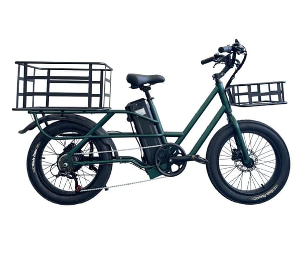 Lamtier K750 20'' sähköpyörä kuorma-autoille, 750 W moottori, 20,8 Ah akku, toimintasäde sähköllä jopa 75–85 km, huippunopeus jopa 45 km, 7-vaihteinen