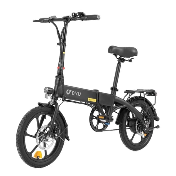 Elcykel DYU A1F Pro, Motor 36V 250W, Helt Hopfällbar, Svart