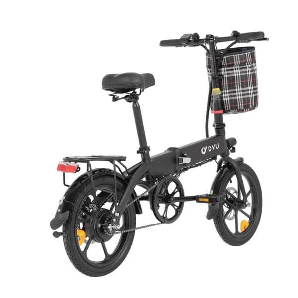 Elcykel DYU A1F Pro, Motor 36V 250W, Helt Hopfällbar, Svart