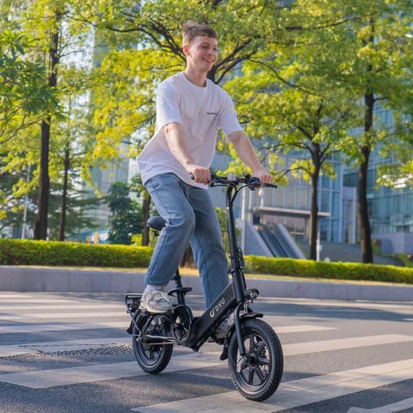 Minikokoon taitettava sähköpyörä DU Tz, 14", moottori ЗШВ 250, Blatsk