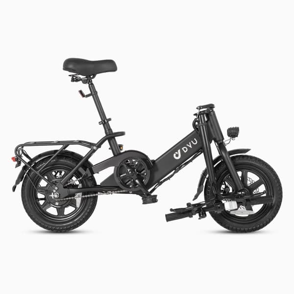 Minikokoon taitettava sähköpyörä DU Tz, 14", moottori ЗШВ 250, Blatsk