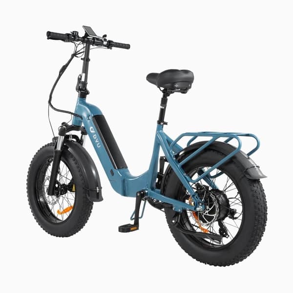 Sähköpyörä DYU FF500, moottori 48V 500W, akku 14Ah, 20" paksut renkaat, sininen