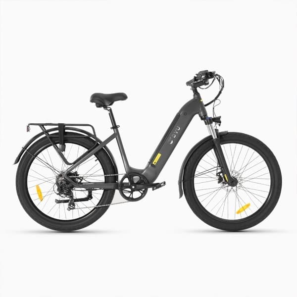 Kaupunkisähköpyörä DYU C1, moottori 36V 350W, läpivienti, 26", musta