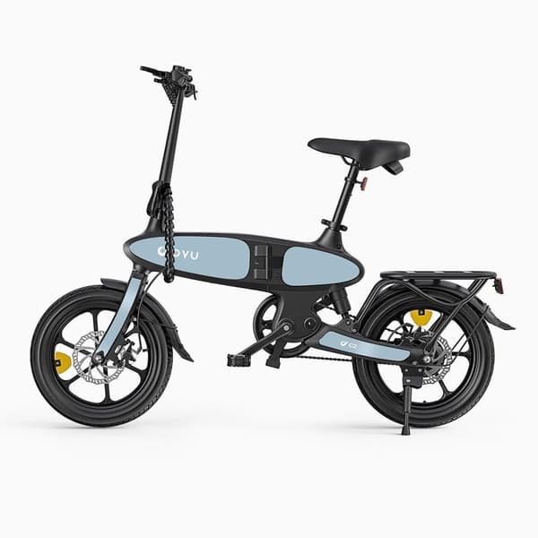Taittuva sähköpyörä DYU C2, 16", moottori 48V 250W, levyjarrut