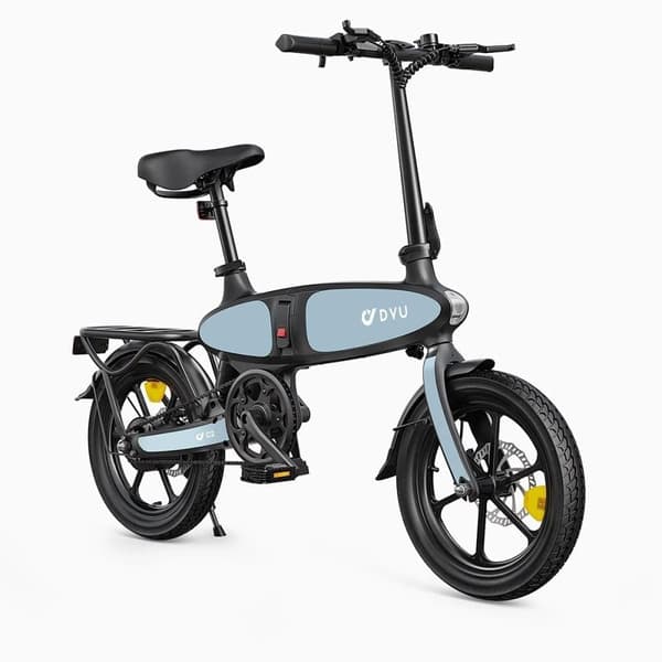 Taittuva sähköpyörä DYU C2, 16", moottori 48V 250W, levyjarrut
