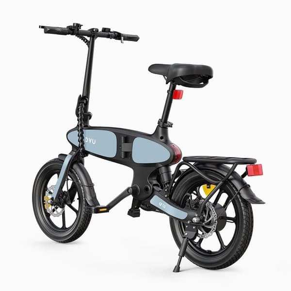 Taittuva sähköpyörä DYU C2, 16", moottori 48V 250W, levyjarrut