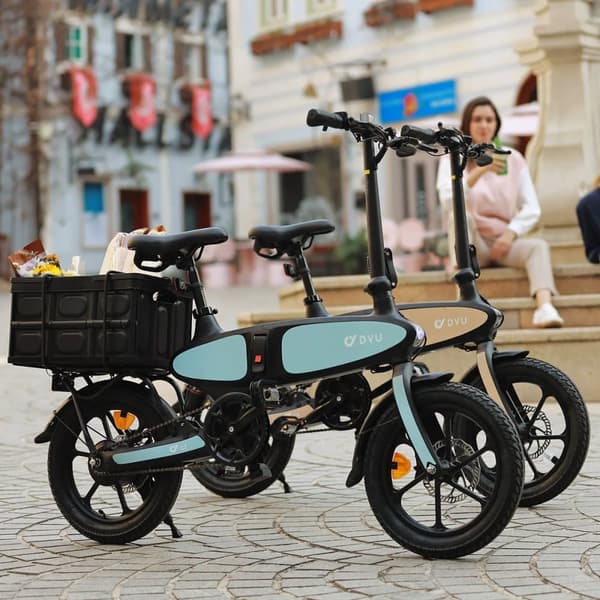 Taittuva sähköpyörä DYU C2, 16", moottori 48V 250W, levyjarrut