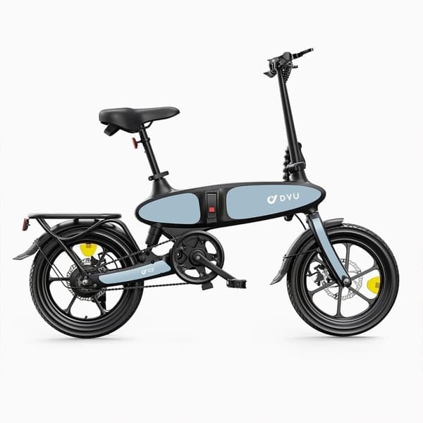 Taittuva sähköpyörä DYU C2, 16", moottori 48V 250W, levyjarrut