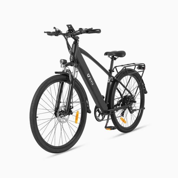 Elcykel för stad DYU C5, 27.5", motor 48V 250W, batteri 10Ah, svart