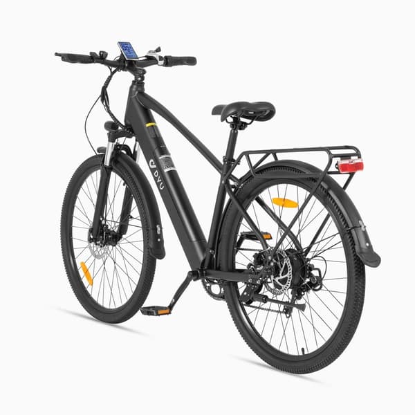 Elcykel för stad DYU C5, 27.5", motor 48V 250W, batteri 10Ah, svart