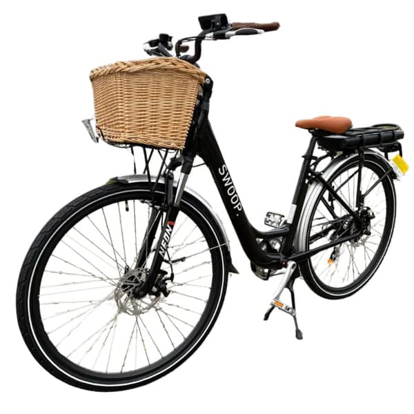Swoop Elsykkel City for Kvinner 28", Svart