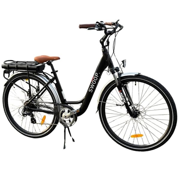 Swoop Elsykkel City for Kvinner 28", Svart