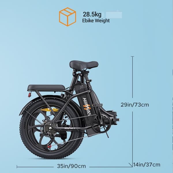 Sammenklappelig Elcykel HillMiles MilePort1 - Motor 36V 350W - 20" - 25 km/t