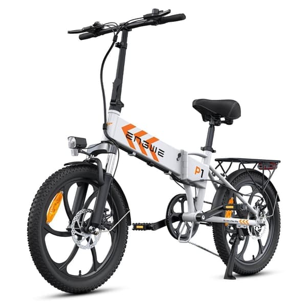 Sammenklappelig elcykel ENGWE P1, motor 36V 250W, med 40N.M momentsensor Hvid
