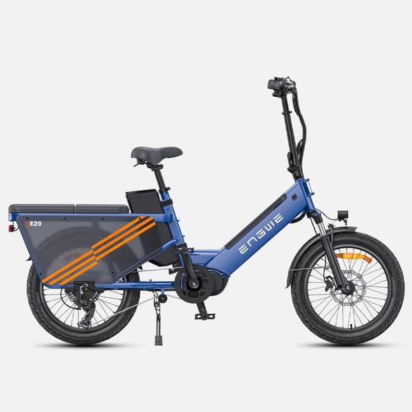 Sähköpyörä rahtikäyttöön ENGWE LE20, 48 V 250 W keskivetomoottori, 100 Nm vääntömomenttianturi