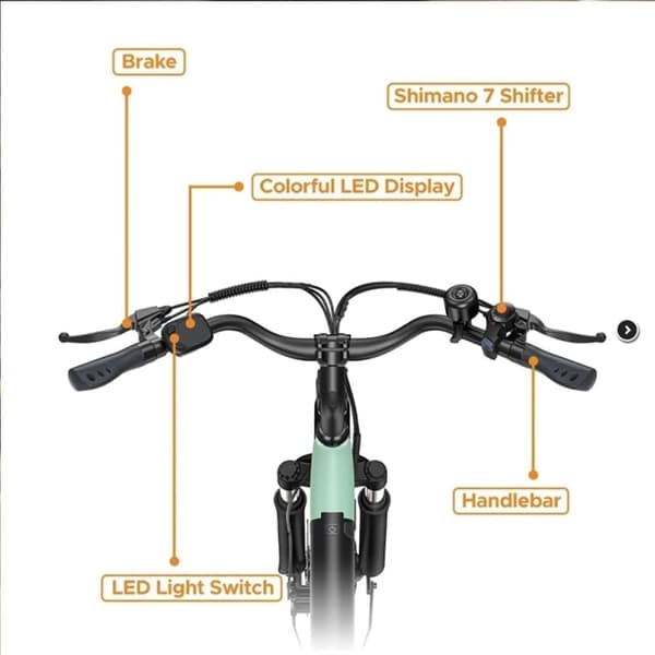 Elcykel HillMiles MileCity 1, 26", motor 36V 250W, med momentsensor