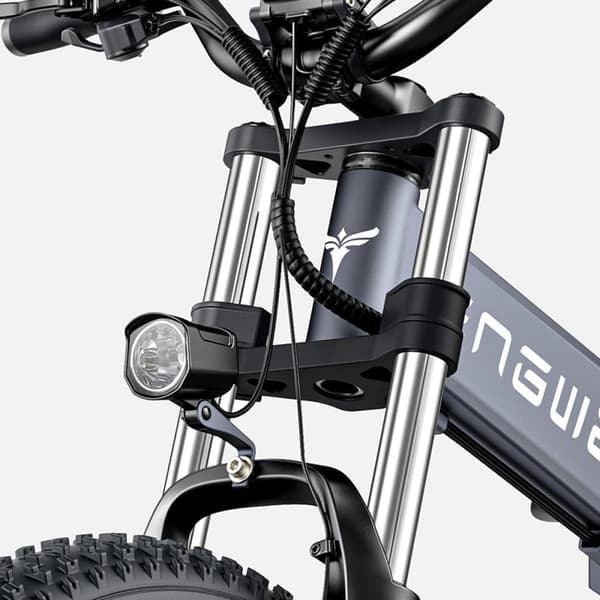 Hopfällbar elcykel med feta däck ENGWE X26, motor 48V 1000W, 19.2Ah & 10Ah dubbelbatteri, trippelfjädring